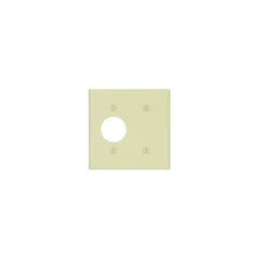 LEVITON Leviton 88085 2-Gang 1-Blank 1-Single 1.406-Inch Diameter Device Combination Wallplate