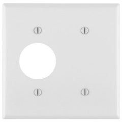 LEVITON Leviton 88085 2-Gang 1-Blank 1-Single 1.406-Inch Diameter Device Combination Wallplate