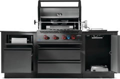 NAPOLEON BBQ Napoleon Bbq ODK300-BIG32RBPMK-1 OASIS 300 Outdoor Kitchen with 700 Series 32-Inch 4-Burner Gas Grill with Infrared Rear Burner, Rotisserie Kit and Side Burner