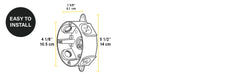 RAB Rab VXCA Weatherproof Round Box 1/2 inches Holes