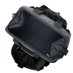 SAFETY Safety ACW-6Y padded base polyester tool bag over 24 pockets wide open