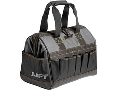 SAFETY Safety ACW-6Y padded base polyester tool bag over 24 pockets wide open