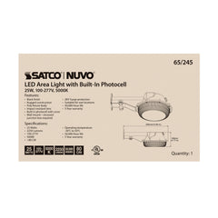 SATCO Satco 65245 led area light w/photocell 25W