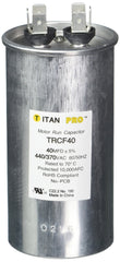 TITAN PRO Titan Pro TRCF40 Motor Run Capacitor, 40 MFD, 4-7/16 In. H