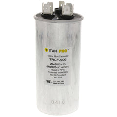 TITAN PRO Titan Pro TRCFD205 Round Motor Dual Run Capacitor 20/5 Microfarad Rating REPLACEMENT 328P2005H44N31N5X
