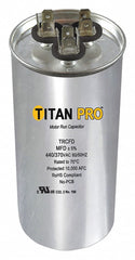 TITAN PRO Titan Pro TRCFD4075 Round Motor Dual Run Capacitor 40/7.5 Microfarad Rating 370-440VAC Voltage
