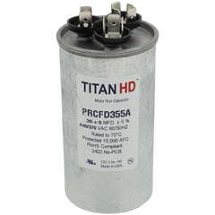 TITAN HD Titan Hd PRCFD355A 35/5 MFD Round Dual Motor Run Capacitor (440/370V)