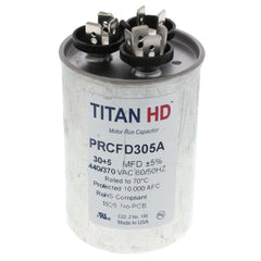 TITAN HD Titan Hd PRCFD305A 30/5 MFD Round Dual Motor Run Capacitor (440/370V)