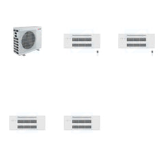 MITSUBISHI ELECTRIC Mitsubishi Multi-Zone 20000 BTU R-454B 20 SEER2 2-Zone 1-Way Ceiling Cassette Mini Split Heat Pump System - 9K+9K