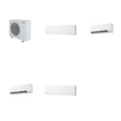 MITSUBISHI ELECTRIC Mitsubishi Multi-Zone 28600 BTU R-454B 20 SEER2 4-Zone Wall-Mounted Hyper Heat Mini Split Heat Pump System - 6K+9K+9K+12K