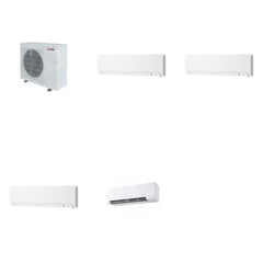 MITSUBISHI ELECTRIC Mitsubishi Multi-Zone 28600 BTU R-454B 20 SEER2 4-Zone Wall-Mounted Hyper Heat Mini Split Heat Pump System - 6K+6K+6K+9K