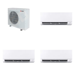 MITSUBISHI ELECTRIC Mitsubishi Multi-Zone 36400 BTU R-454B 20 SEER2 3-Zone Wall-Mounted Mini Split Heat Pump System - 6K+12K+12K