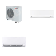MITSUBISHI ELECTRIC Mitsubishi Multi-Zone 36400 BTU R-454B 20 SEER2 2-Zone Wall-Mounted Mini Split Heat Pump System - 15K+24K