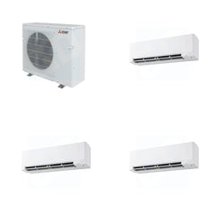MITSUBISHI ELECTRIC Mitsubishi Multi-Zone 36400 BTU R-454B 20 SEER2 3-Zone Wall-Mounted Hyper Heat Mini Split Heat Pump System - 9K+9K+9K