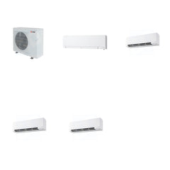 MITSUBISHI ELECTRIC Mitsubishi Multi-Zone 36400 BTU R-454B 20 SEER2 4-Zone Wall-Mounted Hyper Heat Mini Split Heat Pump System - 6K+9K+9K+15K
