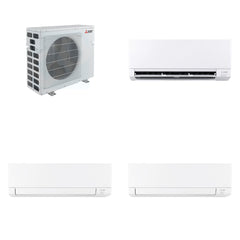 MITSUBISHI ELECTRIC Mitsubishi Multi-Zone 40500 BTU R-454B 20 SEER2 3-Zone Wall-Mounted Mini Split Heat Pump System - 9K+18K+18K