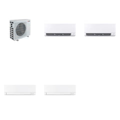 MITSUBISHI ELECTRIC Mitsubishi Multi-Zone 40500 BTU R-454B 20 SEER2 4-Zone Wall-Mounted Mini Split Heat Pump System - 6K+9K+18K+18K