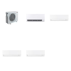 MITSUBISHI ELECTRIC Mitsubishi Multi-Zone 40500 BTU R-454B 20 SEER2 4-Zone Wall-Mounted Mini Split Heat Pump System - 6K+15K+15K+15K