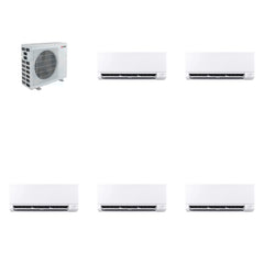 MITSUBISHI ELECTRIC Mitsubishi Multi-Zone 40500 BTU R-454B 20 SEER2 5-Zone Wall-Mounted Mini Split Heat Pump System - 6K+6K+6K+9K+12K