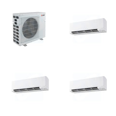 MITSUBISHI ELECTRIC Mitsubishi Multi-Zone 40500 BTU R-454B 20 SEER2 3-Zone Wall-Mounted Hyper Heat Mini Split Heat Pump System - 15K+18K+18K