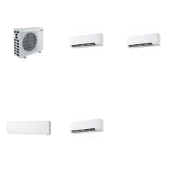 MITSUBISHI ELECTRIC Mitsubishi Multi-Zone 40500 BTU R-454B 20 SEER2 4-Zone Wall-Mounted Hyper Heat Mini Split Heat Pump System - 9K+9K+12K+15K