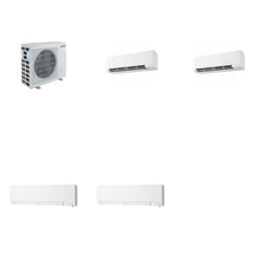 MITSUBISHI ELECTRIC Mitsubishi Multi-Zone 40500 BTU R-454B 20 SEER2 4-Zone Wall-Mounted Hyper Heat Mini Split Heat Pump System - 9K+9K+12K+12K