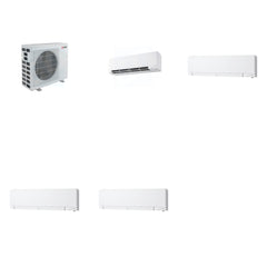 MITSUBISHI ELECTRIC Mitsubishi Multi-Zone 40500 BTU R-454B 20 SEER2 4-Zone Wall-Mounted Hyper Heat Mini Split Heat Pump System - 9K+12K+12K+12K
