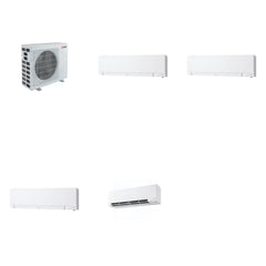 MITSUBISHI ELECTRIC Mitsubishi Multi-Zone 40500 BTU R-454B 20 SEER2 4-Zone Wall-Mounted Hyper Heat Mini Split Heat Pump System - 6K+12K+12K+15K