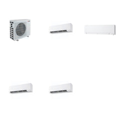 MITSUBISHI ELECTRIC Mitsubishi Multi-Zone 40500 BTU R-454B 20 SEER2 4-Zone Wall-Mounted Hyper Heat Mini Split Heat Pump System - 9K+12K+15K+15K