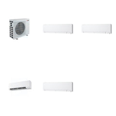 MITSUBISHI ELECTRIC Mitsubishi Multi-Zone 40500 BTU R-454B 20 SEER2 4-Zone Wall-Mounted Hyper Heat Mini Split Heat Pump System - 6K+6K+9K+12K