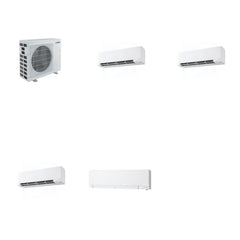 MITSUBISHI ELECTRIC Mitsubishi Multi-Zone 40500 BTU R-454B 20 SEER2 4-Zone Wall-Mounted Hyper Heat Mini Split Heat Pump System - 9K+9K+9K+12K