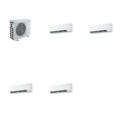 MITSUBISHI ELECTRIC Mitsubishi Multi-Zone 40500 BTU R-454B 20 SEER2 4-Zone Wall-Mounted Hyper Heat Mini Split Heat Pump System - 9K+9K+9K+18K