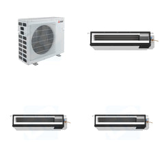 MITSUBISHI ELECTRIC Mitsubishi Multi-Zone 40500 BTU R-454B 16 SEER2 3-Zone Ducted Low-Static Mini Split Heat Pump System - 9K+18K+18K