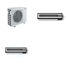 MITSUBISHI ELECTRIC Mitsubishi Multi-Zone 40500 BTU R-454B 16 SEER2 2-Zone Ducted Low-Static Mini Split Heat Pump System - 9K+18K