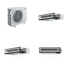 MITSUBISHI ELECTRIC Mitsubishi Multi-Zone 40500 BTU R-454B 16 SEER2 3-Zone Ducted Low-Static Mini Split Heat Pump System - 12K+15K+18K
