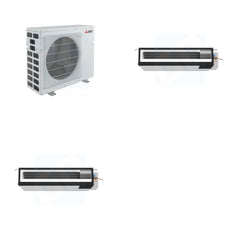 MITSUBISHI ELECTRIC Mitsubishi Multi-Zone 40500 BTU R-454B 16 SEER2 2-Zone Ducted Low-Static Mini Split Heat Pump System - 18K+18K