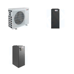 MITSUBISHI ELECTRIC Mitsubishi Multi-Zone 40500 BTU R-454B 18 SEER2 2-Zone Multi-Position Air Handler Heat Pump System - 18K+24K