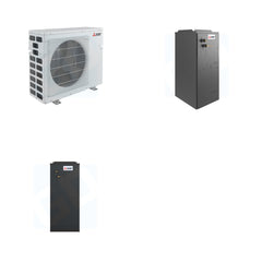 MITSUBISHI ELECTRIC Mitsubishi Multi-Zone 40500 BTU R-454B 18 SEER2 2-Zone Multi-Position Air Handler Heat Pump System - 12K+18K