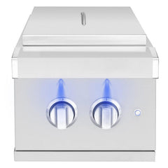 AMERICAN MADE GRILL American Made Grill ATSSB2-LP Atlas Double Side Burner Propane