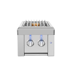 AMERICAN MADE GRILL American Made Grill ESTSB2-LP Estate Double Side Burner Propane