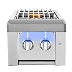 AMERICAN MADE GRILL American Made Grill ESTSB2-LP Estate Double Side Burner Propane
