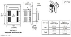 HEAT & GLO Heat & Glo DVP-TRAP2 Rear Vent Horizontal Termination Kit