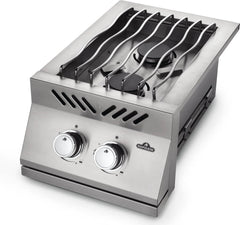 NAPOLEON BBQ Napoleon Bbq BI12RTPSS Built-in 500 Series Inline Dual Range Top Burner with Stainless Steel Cover