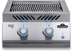 NAPOLEON BBQ Napoleon Bbq BIB18IRPSS Built-in 700 Series Dual Infrared Burner with Stainless Steel Cover 30,000 BTU