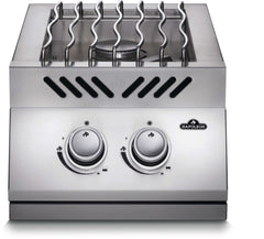 NAPOLEON BBQ Napoleon Bbq BI12RTNSS Built-in 500 Series Inline Dual Range Top Burner with Stainless Steel Cover