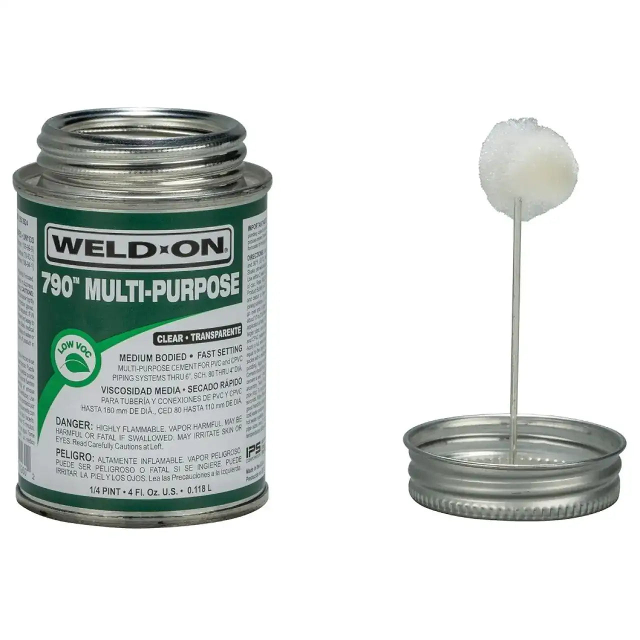WELD-ON Weld-On 107900051 Multi-Purpose Cement with Applicator Cap 1/4 Pint