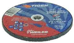 WEILER Weiler 57073 Tiger Snagging Wheel 4 in, 24 Grit