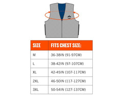 ERGODYNE Ergodyne 12546 Chill-Its 6665 Evaporative Cooling Vest 2XL