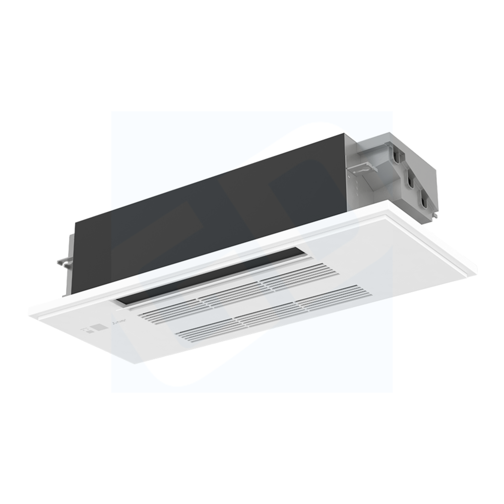 MITSUBISHI ELECTRIC Mitsubishi Multi-Zone 36000 BTU R-454B 20 SEER2 2-Zone 1-Way Ceiling Cassette Mini Split Heat Pump System - 6K+12K