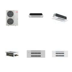 MITSUBISHI ELECTRIC Mitsubishi Multi-Zone 36000 BTU R-454B 20 SEER2 2-Zone 1-Way Ceiling Cassette Mini Split Heat Pump System - 6K+18K